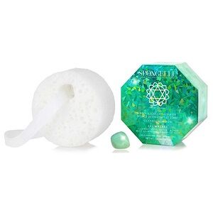 Spongelle Spiritual Detox Buffer Geranium Moon with Green Aventurine ChakraStone